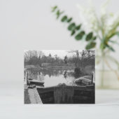 Parndon Mill lock, Harlow, Essex Briefkaart (Staand voorkant)