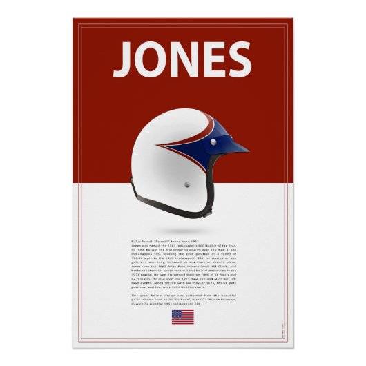Parnelli Jones Helmet Perfect Poster (Voorkant)