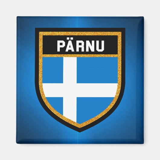 Pärnu Flag Magneet (Voorkant)