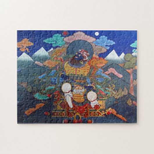 Paro boeddhistische kunst legpuzzel (Horizontaal)