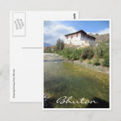 paro dzong bhutan briefkaart (Voorkant / Achterkant)