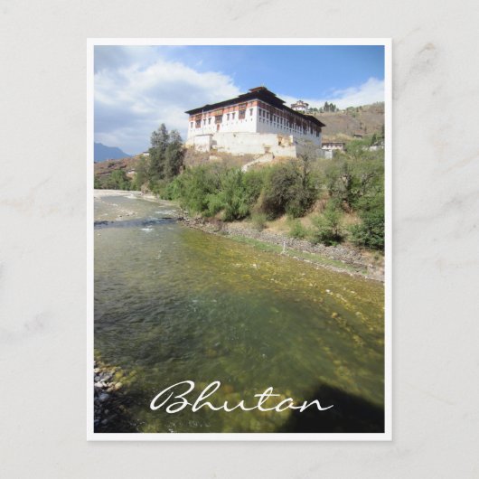 paro dzong bhutan briefkaart (Voorkant)