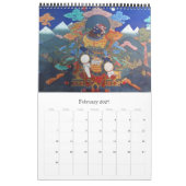 Paro dzong Bhutan kunst Kalender (Feb 2027)