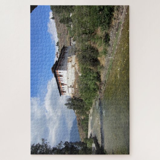 paro dzong bhutan legpuzzel (Verticaal)
