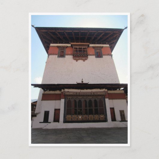Paro Dzong centraal Briefkaart (Voorkant)