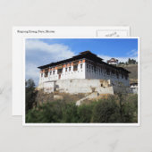 paro dzong impress briefkaart (Voorkant / Achterkant)