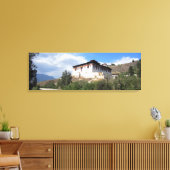 Paro Dzong uitzicht Canvas Afdruk (Insitu (Woonkamer))