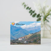 Paro Rinpung Dzong - Bhutan, Himalaya, Azië Briefkaart (Staand voorkant)