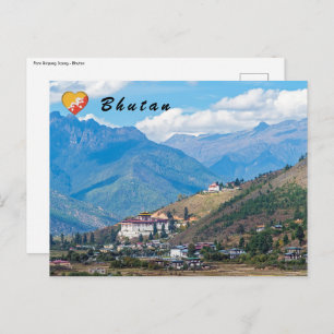 Paro Rinpung Dzong - Bhutan, Himalaya, Azië Briefkaart