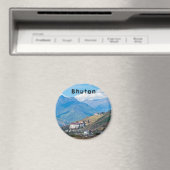 Paro Rinpung Dzong - Bhutan, Himalaya, Azië Magneet (Insitu (Vaatwasser))