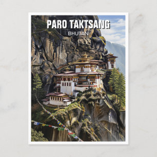 Paro Taktsang Bhutan Reizen Briefkaart