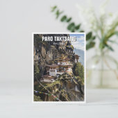 Paro Taktsang Bhutan Reizen Briefkaart (Staand voorkant)