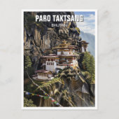 Paro Taktsang Bhutan Reizen Briefkaart (Voorkant)