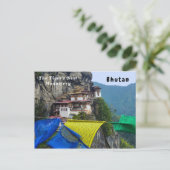 Paro Taktsang: het Nest-klooster van de Tijger - B Briefkaart (Staand voorkant)