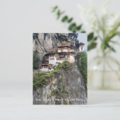 Paro Taktsang: het Nest-klooster van de Tijger - B Briefkaart (Staand voorkant)