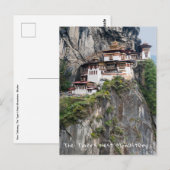 Paro Taktsang: het Nest-klooster van de Tijger - B Briefkaart (Voorkant / Achterkant)