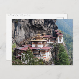 Paro Taktsang: het Nest-klooster van de Tijger - B Briefkaart