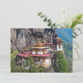 Paro Taktsang: het Nest-klooster van de Tijger - B Kaart (Staand voorkant)