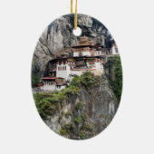 Paro Taktsang: het Nest-klooster van de Tijger - B Keramisch Ornament (Achterkant)