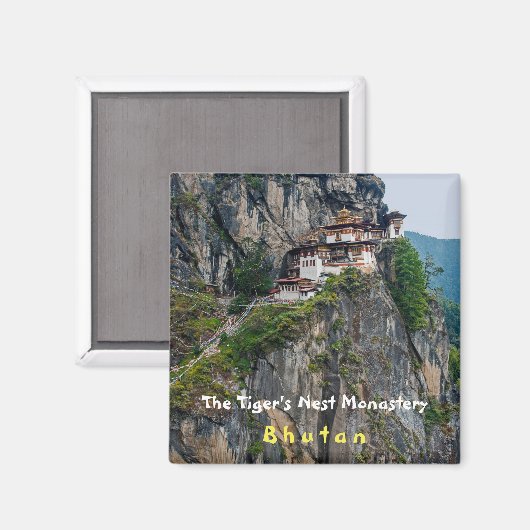 Paro Taktsang: het Nest-klooster van de Tijger - B Magneet (Voorkant / Achterkant)
