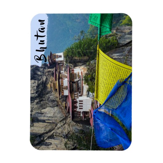 Paro Taktsang: het Nest-klooster van de Tijger - B Magneet (Verticaal)