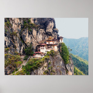 Paro Taktsang: het Nest-klooster van de Tijger - B Poster