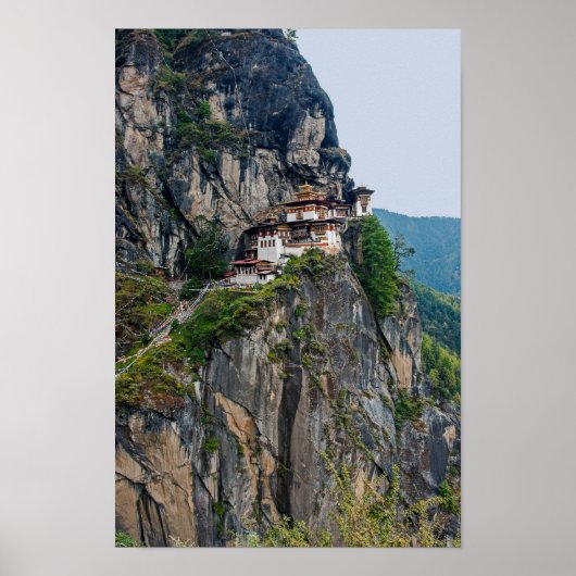 Paro Taktsang: het Nest-klooster van de Tijger - B Poster (Voorkant)