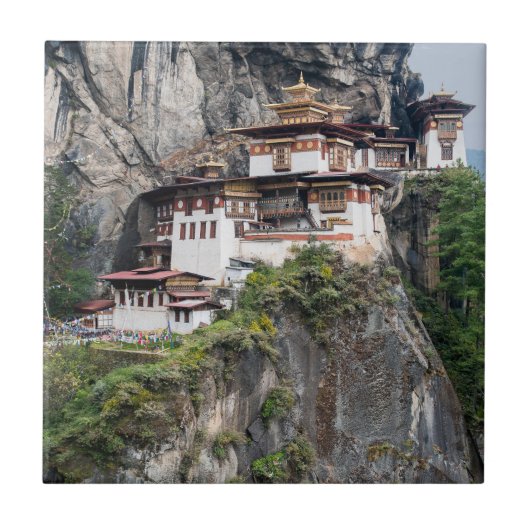 Paro Taktsang: het Nest-klooster van de Tijger - B Tegeltje (Voorkant)