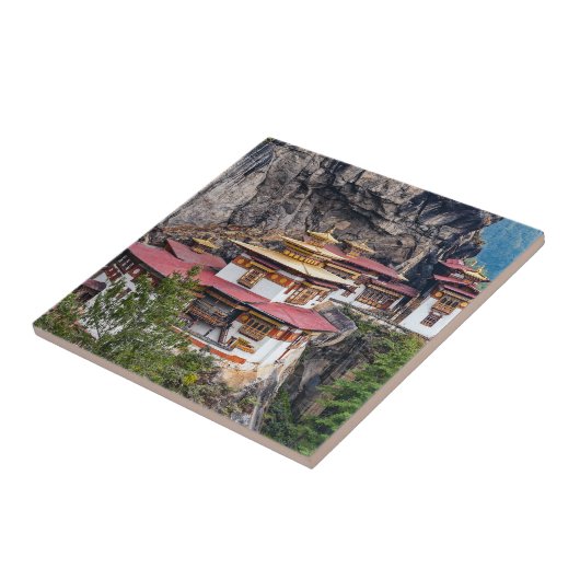 Paro Taktsang: het Nest-klooster van de Tijger - B Tegeltje (Zijkant)