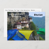 Paro Taktsang: Het Tijgernest Klooster - Bhutan Briefkaart (Voorkant / Achterkant)
