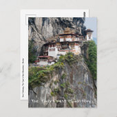 Paro Taktsang: Het Tijgernest Klooster - Bhutan Briefkaart (Voorkant / Achterkant)