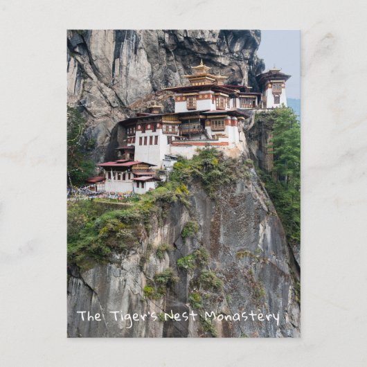 Paro Taktsang: Het Tijgernest Klooster - Bhutan Briefkaart (Voorkant)