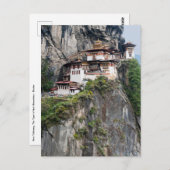 Paro Taktsang: Het Tijgernest Klooster - Bhutan Briefkaart (Voorkant / Achterkant)