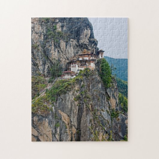 Paro Taktsang: Het Tijgernest Klooster - Bhutan Legpuzzel (Verticaal)