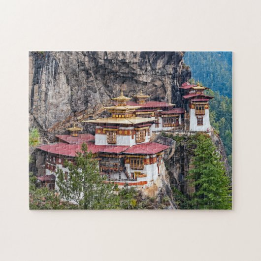 Paro Taktsang: Het Tijgernest Klooster - Bhutan Legpuzzel (Horizontaal)