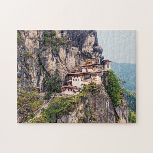 Paro Taktsang: Het Tijgernest Klooster - Bhutan Legpuzzel (Horizontaal)