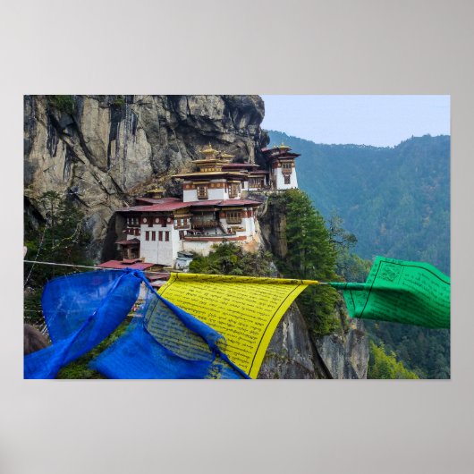 Paro Taktsang: Het Tijgernest Klooster - Bhutan Poster (Voorkant)
