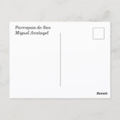 Parochie van de aartsengel Michaël, San Miguel Briefkaart (Achterkant)