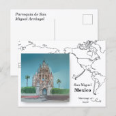 Parochie van de aartsengel Michaël, San Miguel Briefkaart (Voorkant / Achterkant)