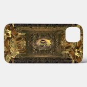 Parocollet Chic Vintage Monogram Case-Mate iPhone Case (Achterkant (horizontaal))
