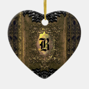 Parocollet Elegant Old World Charm Monogram Keramisch Ornament