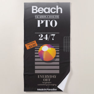 Parodie Blank VHS 'Sticky Tape' Vakantie Strand Strandlaken