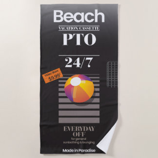 Parodie Blank VHS 'Sticky Tape' Vakantie Strand Strandlaken