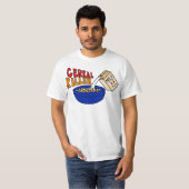 Parody Cereal Killer Breakfast Food Humor T-shirt (Voorkant volledig)