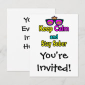 Parody Crown-zonnebrillen houden kalm en blijven z Kaart (Voorkant / Achterkant)