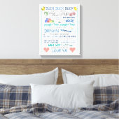 Parody nursery art baby jay stil bob lied canvas afdruk (Insitu (Slaapkamer))