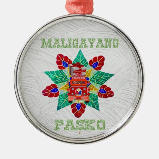 Parol, Jeepney Balikbayan Box Metalen Ornament (Voorkant)
