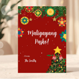 Parol Maligayang Pasko Filipino Christmas Card Feestdagenkaart