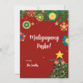 Parol Maligayang Pasko Filipino Christmas Card Feestdagenkaart (Voorkant)