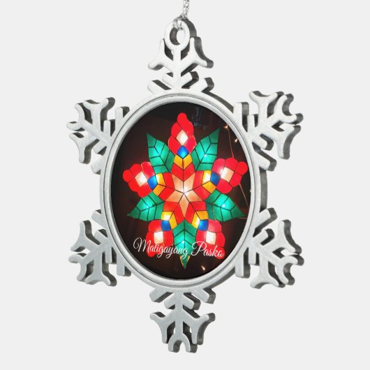 Parol Snowflake Framed Ornament (Rechts)